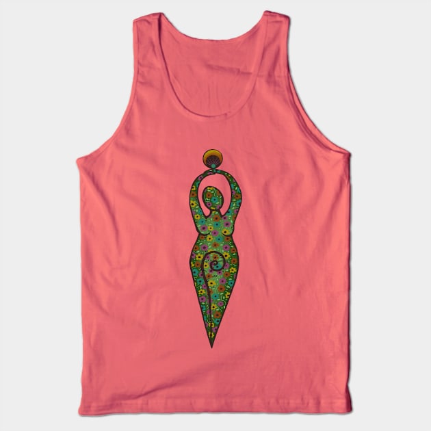 Gaia Earth Goddess Tank Top by Slightly Unhinged